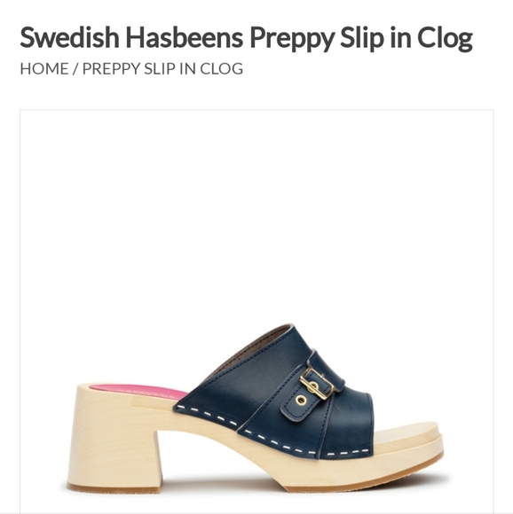 Swedish Hasbeens preppy slip clogs size 36 - Picture 9 of 9